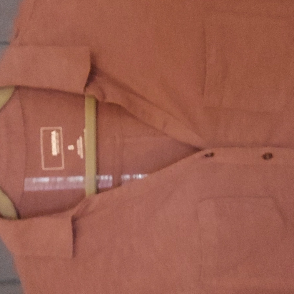 Sonoma 100% soft cotton long sleeve button down purple shirt tail hem size small - Picture 5 of 6